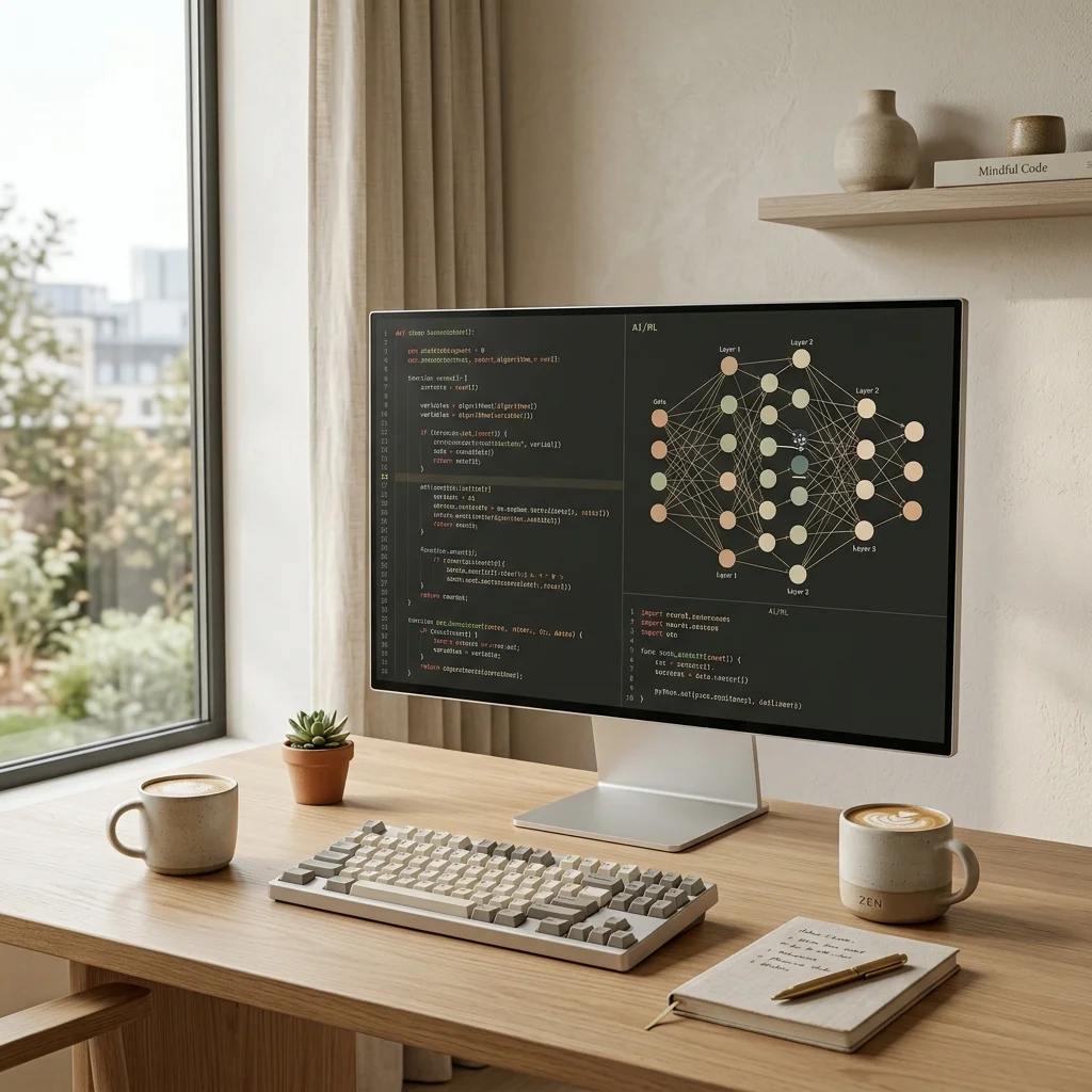 A high-end minimalist coding environment showcasing the Pydantic AI framework and type-safe agentic loops